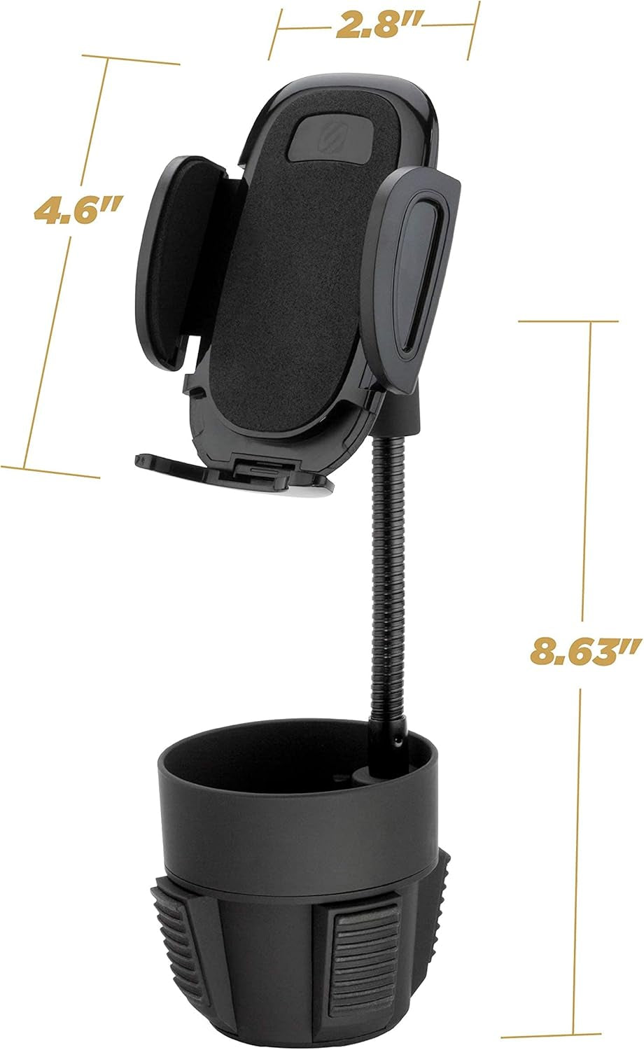SUHCUPM-XCES0 Select Cup Holder Phone Mount Cradle for Car or Truck - Universal Hands-Free Gooseneck Mount for Car Cup Holder - Vehicle Cell Phone Cradle for Iphone or Android Smartphones